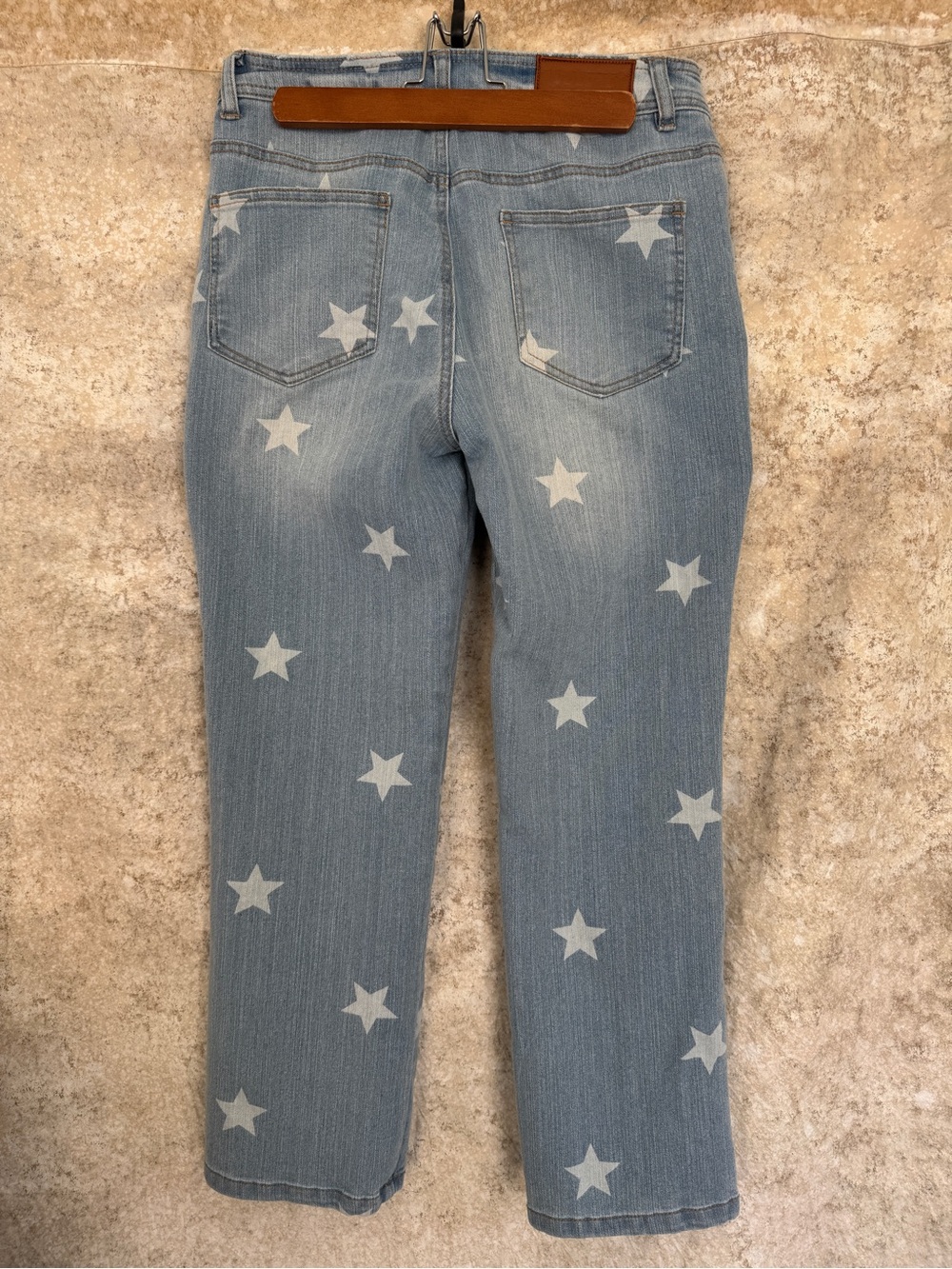 Joujou Star Print Light Wash Denim Jeans - 11/12 - Picture 2 of 8